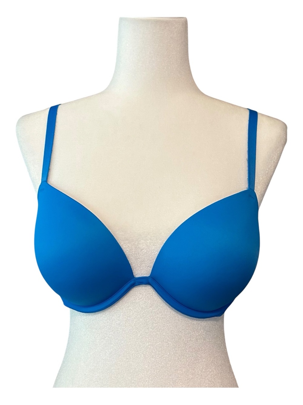 Victoria’s Secret PINK Wear Everywhere Super Push Up Bra SZ 34D in Blue